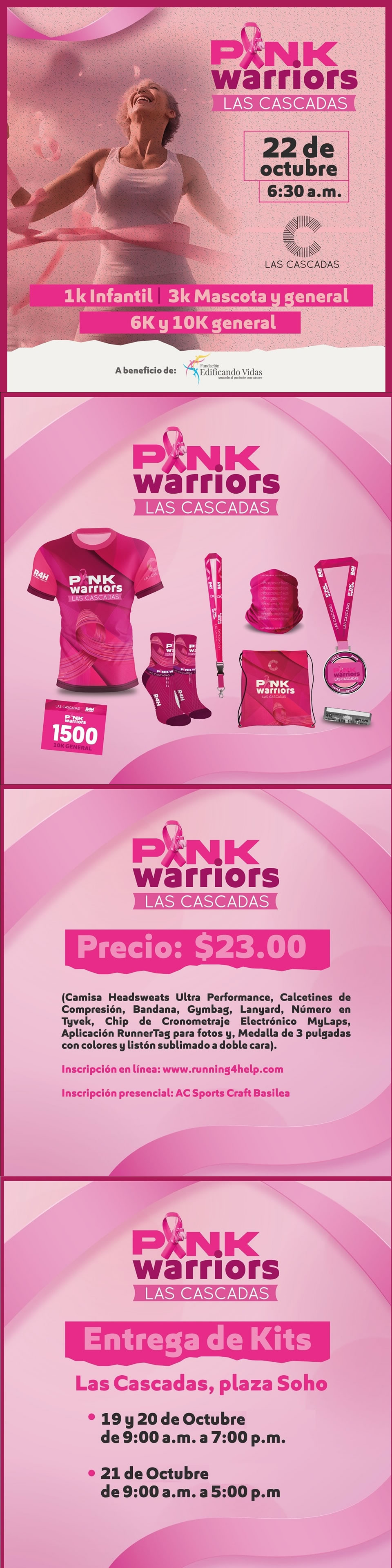 Las Cascadas Pink Warriors